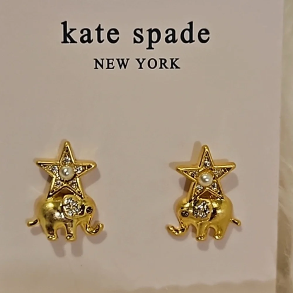 Kate Spade Winter Carnival Charm Stud Earrings NWT - Picture 5 of 5